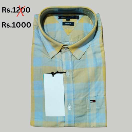 Checked Cotton Casual Shirt For Men